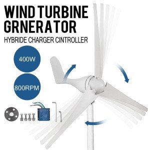 400W DC 12V Wind Turbine Generator Kit