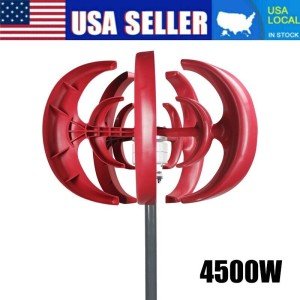 600W 12V 5-Blade Vertical Wind Turbine Generator