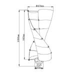 8000W Vertical Wind Turbine Generator Kit