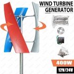 3-Blade Vertical Axis Wind Turbine Generator Kit