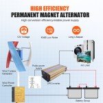3000W Vertical Axis Home Wind Turbine Generator
