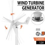 1200W 5-Blade Wind Turbine Generator Kit
