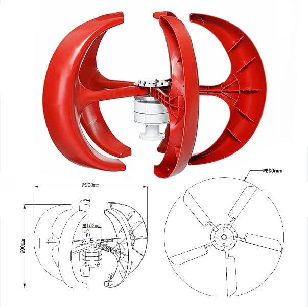 AISINILALAO 48V 12000W Vertical Wind Turbine Kit
