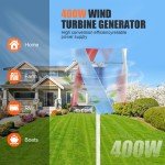 400W Vertical Axis Wind Turbine Home Kit