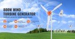 VEVOR 800W Home Wind Turbine Generator Kit