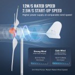 VEVOR 800W Home Wind Turbine Generator Kit