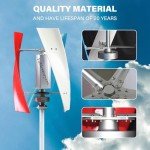 Silent 14000W Vertical Wind Turbine for Homes