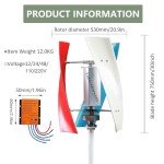 Silent 14000W Vertical Wind Turbine for Homes