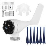800W Home Wind Turbine Generator – Blue 24V