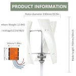 HTIANMM 3000W Vertical Wind Turbine Generator