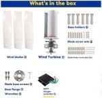 Quiet Vertical Wind Turbine for Home Use