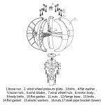 12000W Vertical Axis Wind Turbine Generator Kit