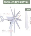 High Power 12000W Wind Turbine Generator Kit