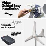 600W Home Wind Turbine Kit with Charge Controller