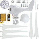 Pikasola 400W 24V Wind Turbine Generator Kit