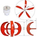 Pikasola 200W Vertical Axis Wind Turbine Kit