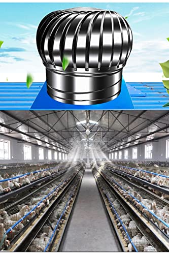 Wind Turbine Vent for Home, Stainless Steel, 600mm