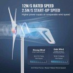 VEVOR 500W 12V Wind Turbine Generator