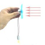 DIY Wind Turbine Generator with Micro Motor Blades