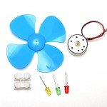 DIY Wind Turbine Generator with Micro Motor Blades