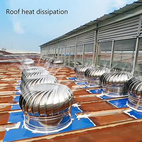 ZXCVBNAS Roof Wind Turbine Cap - Stainless Steel
