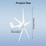 1200W Home Wind Turbine Generator Kit