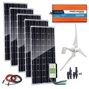 900W Hybrid Wind and Solar Power System