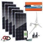 900W Hybrid Wind and Solar Power System