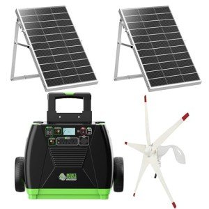 Nature's Generator Elite Gold: 3600W Solar & Wind System