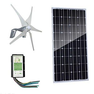 AUECOOR 400W Wind Turbine with 100W Solar Panel