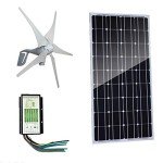 AUECOOR 400W Wind Turbine with 100W Solar Panel