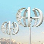 Vertical Wind Turbine Generator Kit, 600W 12/24V