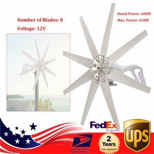 600W 12V Home Wind Turbine Generator Kit