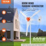 800W Wind Turbine Generator Kit with MPPT Controller