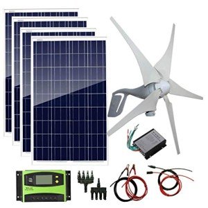 800W Wind Turbine and Solar Panel Kit