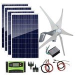 800W Wind Turbine and Solar Panel Kit