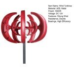 600W Vertical Wind Turbine Generator for Home Use