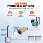 12KW Wind Turbine Generator Kit with 8 Blades