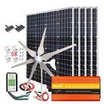 1000W Wind and Solar Power Home Kit