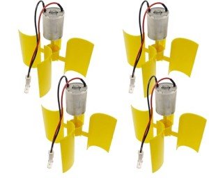 4 Pack Micro Vertical Wind Turbines for DIY