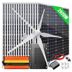 2920W Off-Grid Wind and Solar Power Kit