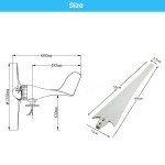 3000W 5-Blade Wind Turbine Generator for Home