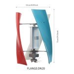 500W Vertical Wind Turbine for Home Use