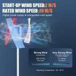 3000W Vertical Wind Turbine Generator for Home