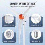 500W Home Wind Turbine Generator with MPPT Controller