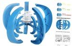 5-Blade Vertical Wind Turbine Kit for Home