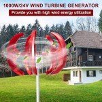 Efficient 800W Vertical Wind Generator Kit