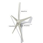 Wilitto 1200W Home Wind Turbine Generator Kit