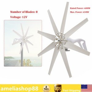 600W 12V Home Wind Turbine Generator Kit