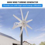 600W 12V Wind Turbine Generator Kit for Home